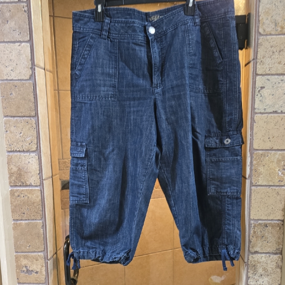 Riders by Lee Women's Blue Cargo Jeans